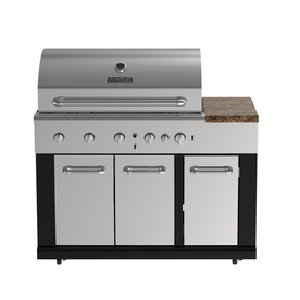 Outdoor Kitchen on Shop Master Forge 5 Burner Modular Outdoor Gas Grill At Lowes Com
