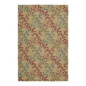 UPC 698561154616 product image for Kaleen Home and Porch Rectangular Brown Floral Indoor/Outdoor Tufted Area Rug (C | upcitemdb.com