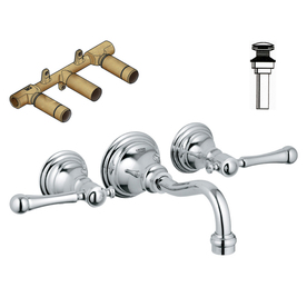 UPC 718426004860 product image for GROHE Bridgeford Chrome 2-Handle Widespread Bathroom Sink Faucet (Drain Included | upcitemdb.com