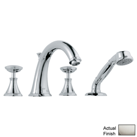 UPC 718426006086 product image for GROHE Kensington Nickel 2-Handle Adjustable Deck Mount Tub Faucet | upcitemdb.com