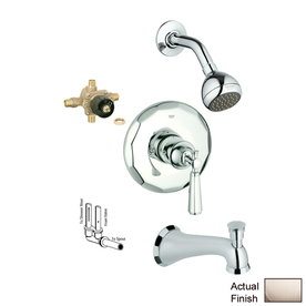 UPC 718426008448 product image for GROHE Kensington Brushed Nickel 1-Handle Bathtub and Shower Faucet with Single F | upcitemdb.com