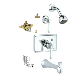 UPC 718426008578 product image for GROHE Somerset Starlight Chrome 1-Handle Bathtub and Shower Faucet with Single F | upcitemdb.com