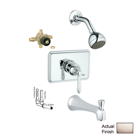UPC 718426008608 product image for GROHE Somerset Brushed Nickel 1-Handle Bathtub and Shower Faucet with Single Fun | upcitemdb.com