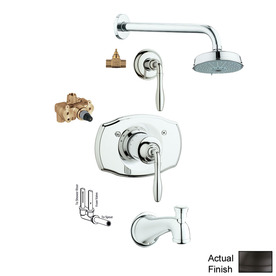 UPC 718426009056 product image for GROHE Seabury Oil-Rubbed Bronze 1-Handle Bathtub and Shower Faucet with Multi-Fu | upcitemdb.com