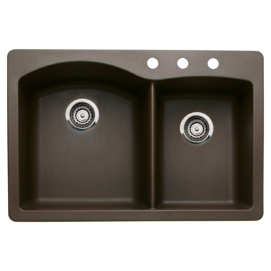 ... blanco diamond double basin drop in or undermount granite kitchen sink