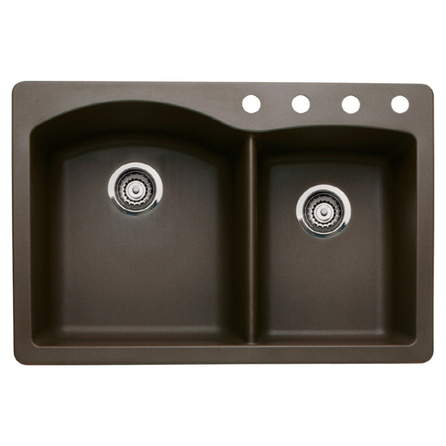 ... blanco diamond double basin drop in or undermount granite kitchen sink