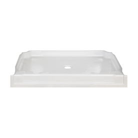 UPC 720416002794 product image for Aqua Glass Eleganza High Gloss White High-Impact Polystyrene Shower Base (Common | upcitemdb.com