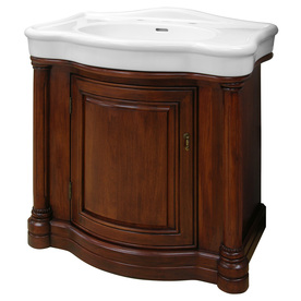  Vanity with Vitreous China Top Actual: 31.875in x 21.25in at Lowes