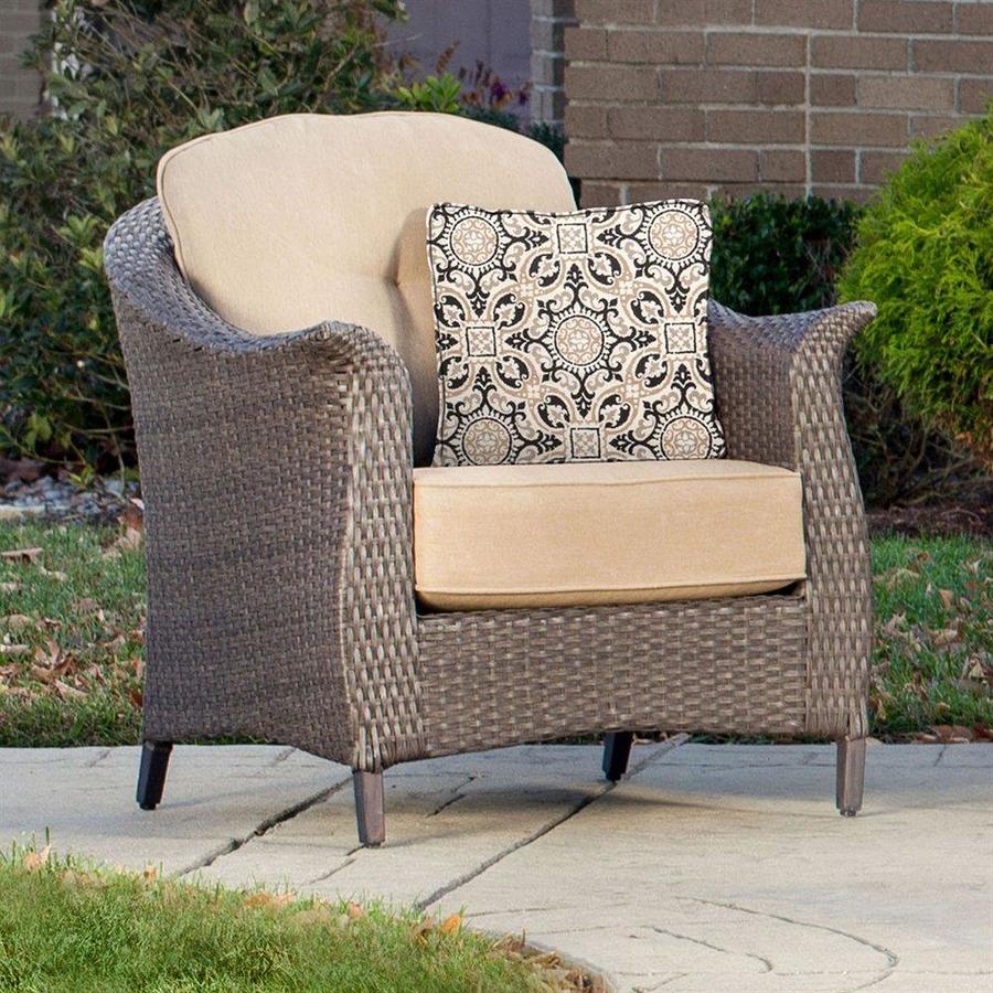 Hanover Gramercy 4 Piece Metal Frame Patio Conversation Set With Cushions In The Patio Conversation Sets Department At Lowes Com