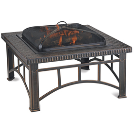 UPC 728649754176 product image for Blue Rhino 36-in W Black Steel Wood-Burning Fire Pit | upcitemdb.com