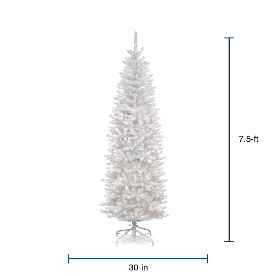 National Tree 7 Foot Pre-lit Artificial Christmas Tree White Lights and Stand