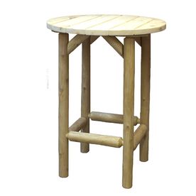 Lakeland Mills Wood Round Patio Bar-Height Table CF3100