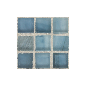 American Olean 13-in x 13-in Visionaire Serenity Blue Glass Wall Tile VA905858FPM1P