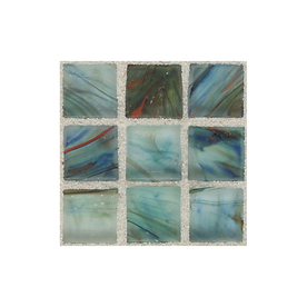 American Olean 13-in x 13-in Visionaire Peaceful Sea Glass Wall Tile VA915858FPM1P