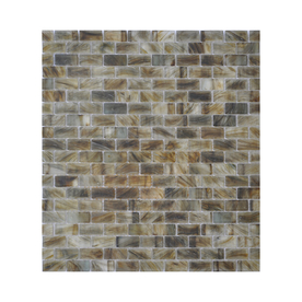 American Olean 13-in x 13-in Visionaire Gentle Earth Glass Wall Tile VA9658114FPM1P