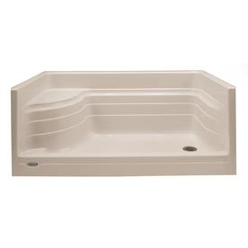 UPC 731352176203 product image for Jacuzzi Bonaire Almond Acrylic Shower Base (Drain Included) (Common: 32-in x 60- | upcitemdb.com