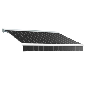 Awntech 144-in Wide x 120-in Projection Gun Pin-Stripe Slope Patio 