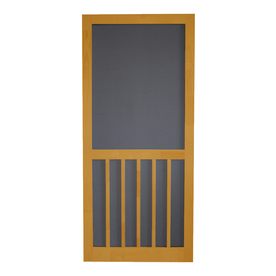 screen cedar door bar wood naturaltone tight common actual doors lowes enlarged