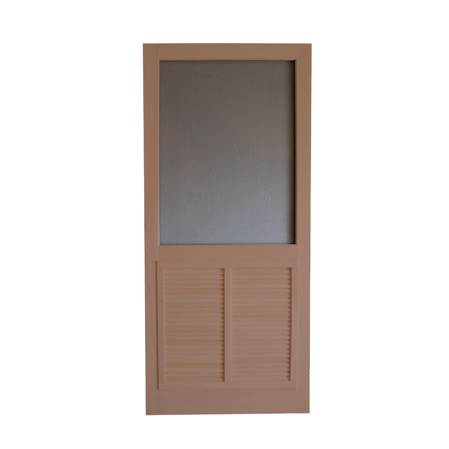 Screen Tight Ponderosa Russet Wood Screen Door Common 36 In X 80