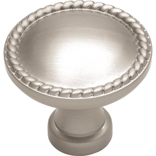 Zoomed: Hickory Hardware Satin Nickel Annapolis Cabinet Knob