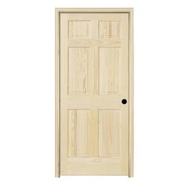 prehung unfinished interior door wood panel pine solid 78 wen jeld 32 doors core single depot left hand exterior jamb