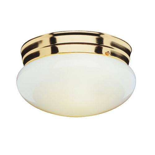 Zoomed: Portfolio Brass Ceiling Flush Mount