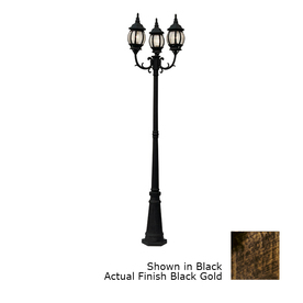 UPC 736916167376 product image for Portfolio 93.5-in H Black Gold Post Light | upcitemdb.com