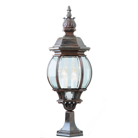 UPC 736916185578 product image for Portfolio 4-Light Beveled Glass Post-Mount Lantern | upcitemdb.com