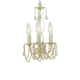 UPC 736916200080 product image for Bel Air Lighting The Old World 3-Light Antique White Crystal Chandelier | upcitemdb.com