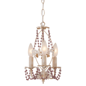 Portfolio 3-Light The Olde World Antique White Chandelier