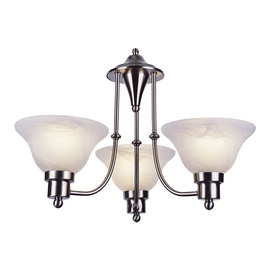 UPC 736916519656 product image for Bel Air Lighting Back to Basics 3-Light Brushed Nickel Chandelier | upcitemdb.com