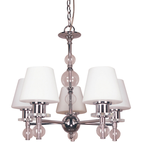 Zoomed: Bel Air Lighting 5-Light Chrome Chandelier