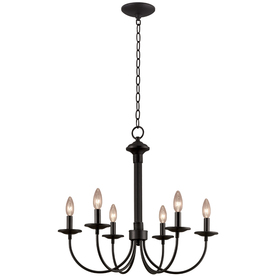 Portfolio 6-Light Black Traditional Chandelier