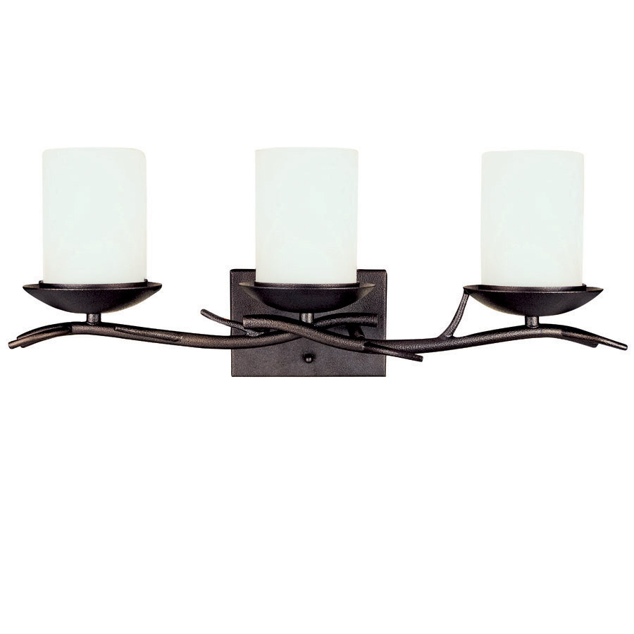 Shop Bel Air Lighting 3Light OilRubbed Bronze Bathroom Vanity Light 