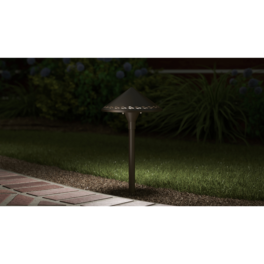 Kichler 3 Watt Olde Bronze Low Voltage Hardwired Led Path Light In The Path Lights Department At Lowes Com