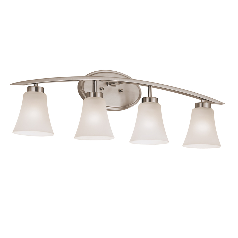  Lyndsay Brushed Nickel Standard Bathroom Vanity Light at Lowes.com