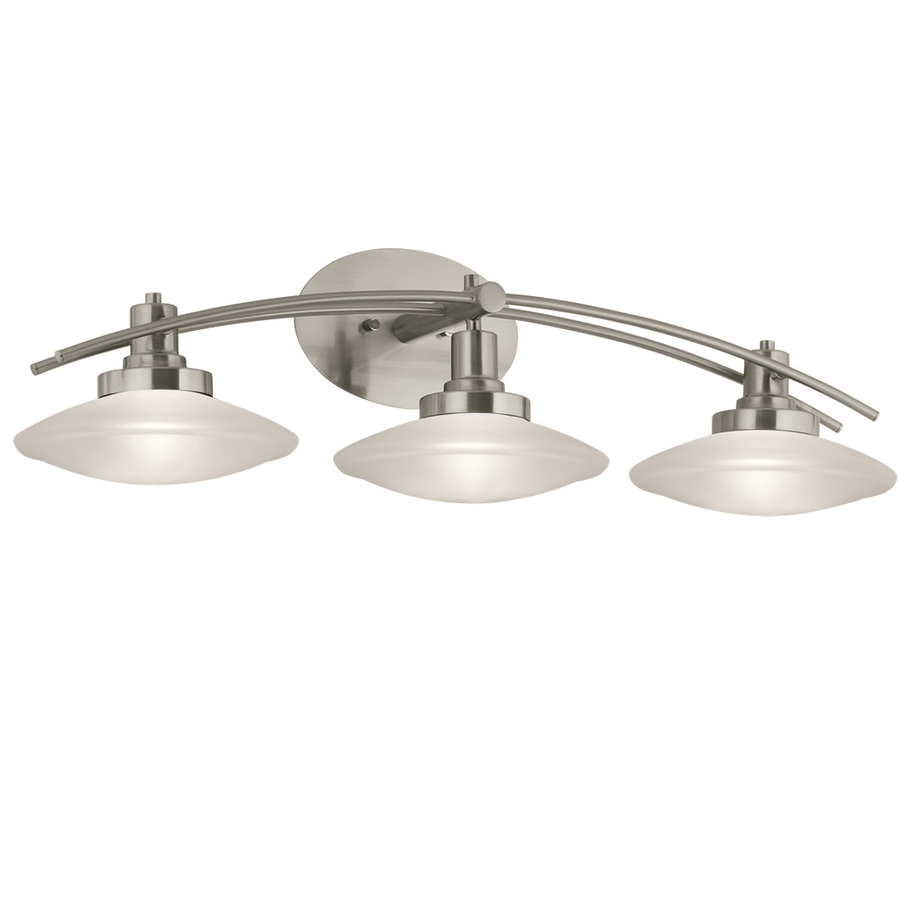  Portfolio 3Light Brushed Nickel Bathroom Vanity Light at Lowes.com