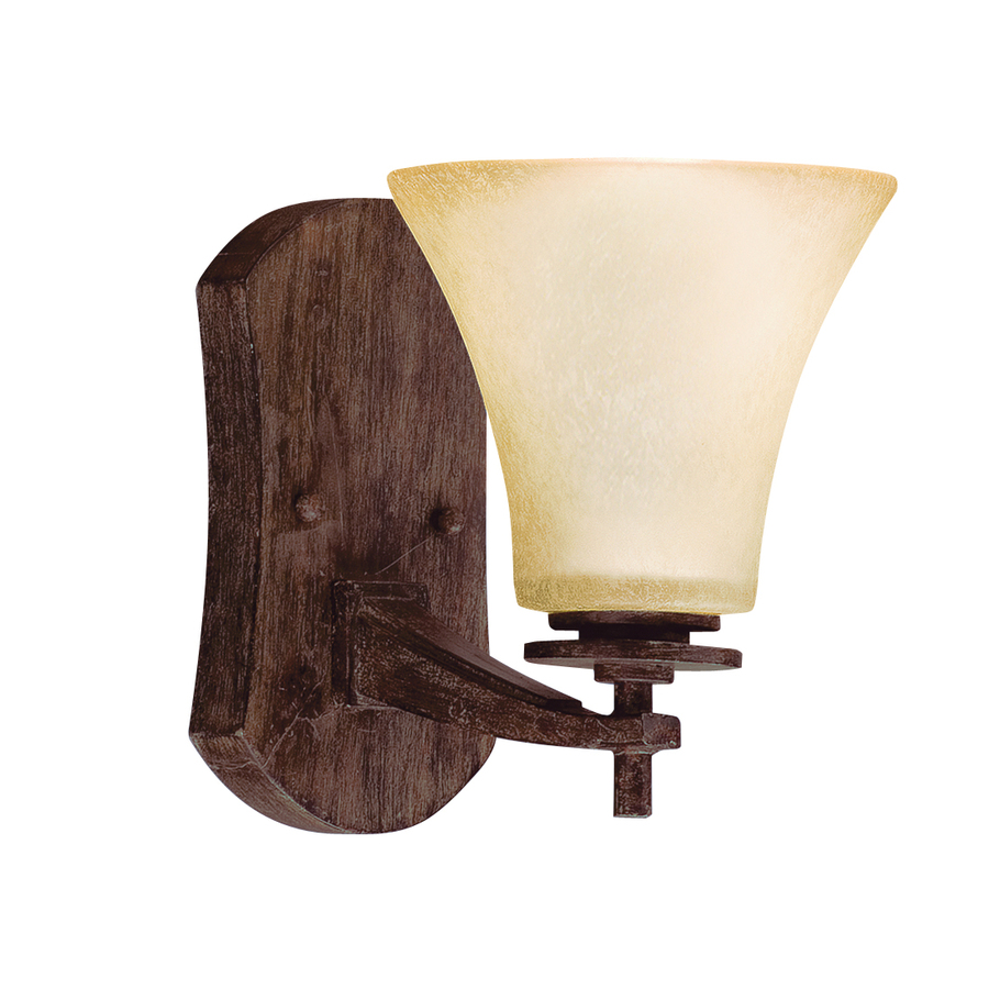 Shop Portfolio Ashton 6-in W 1-Light Canyon Slate Arm Hardwired Wall Sconce at Lowes.com