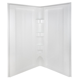 UPC 739348002659 product image for Aqua Glass Neo Angle Shower Walls High Gloss White High-Impact Polystyrene Showe | upcitemdb.com