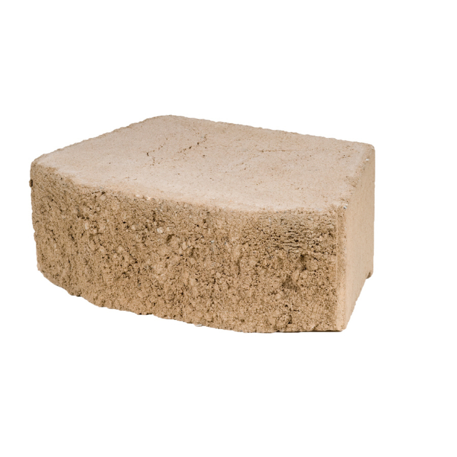 Shop Tan Basic Retaining Wall Block (Common: 16-in x 6-in ...