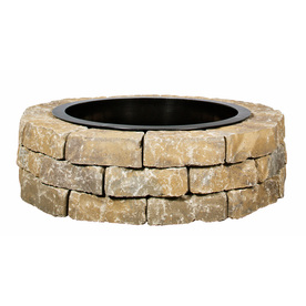  Chandler Blend Flagstone Fire Pit Patio Block Project Kit at Lowes.com