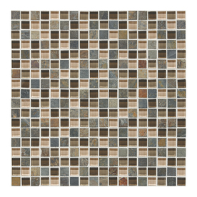American Olean 12-in x 12-in Delfino Glass Driftwood Glass Wall Tile DG695858HC1P