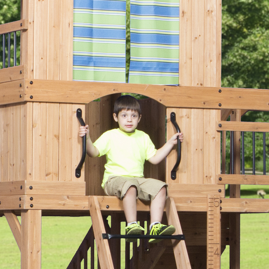 backyard discovery oceanview cedar swing set