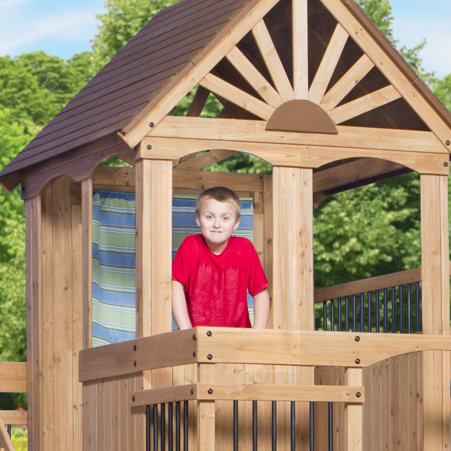 backyard discovery oceanview cedar swing set