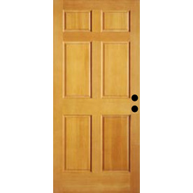 Shop ReliaBilt 6-Panel Solid Wood Core Entry Door (Common: 36-in x 80 