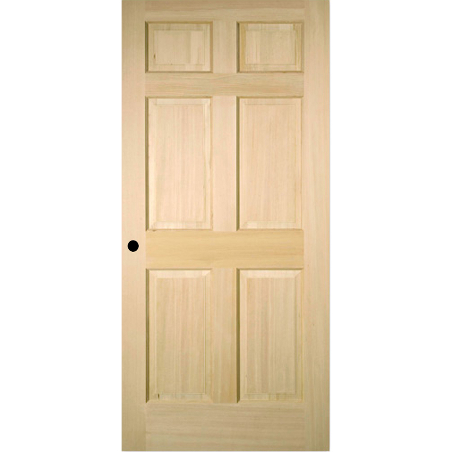 Shop ReliaBilt 6-Panel Solid Core (No Skin) Fir Right-Hand Interior