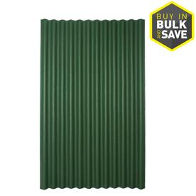 Shop Ondura 79-in x 48-in 1/8-Gauge Green Corrugated Roof Panel at 