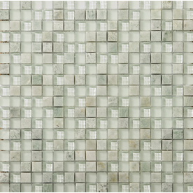Emser 12-in x 12-in Lucente Lazzaro Glass Wall Tile W80LUCELA1212MSH