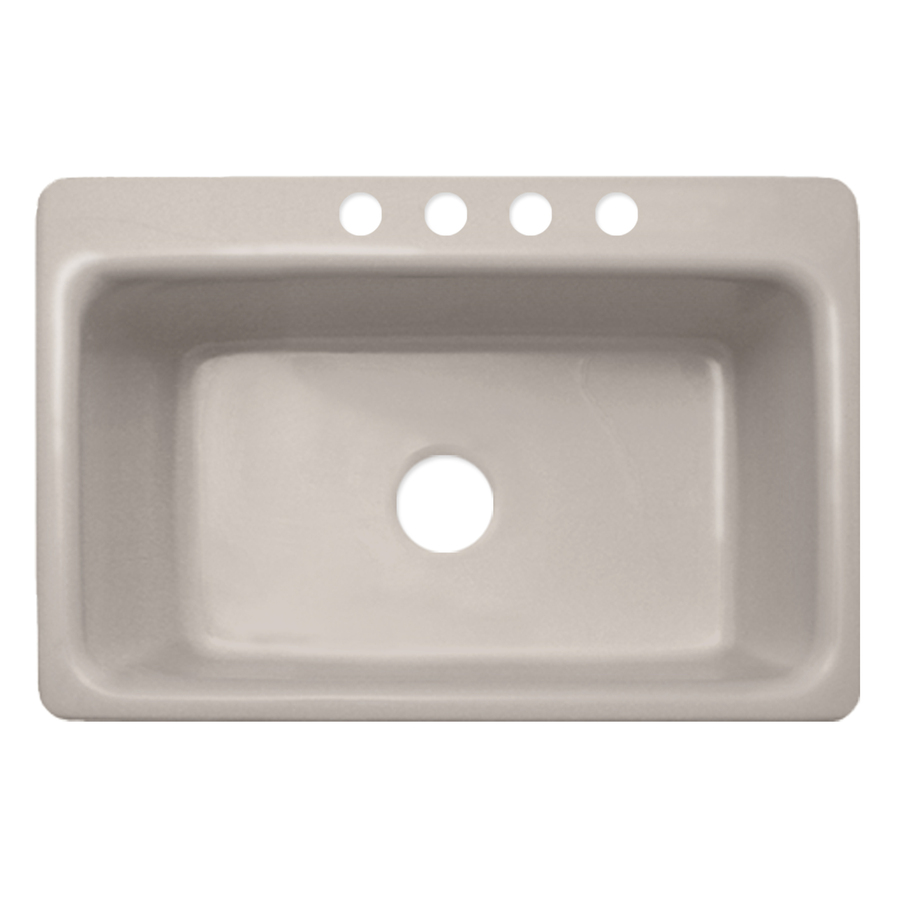 Shop CorStone Coventry Single-Basin Drop-in Acrylic Kitchen Sink at ...