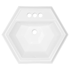 ... Acrylic Drop-In Hexagonal Bathroom Sink with Overflow at Lowes.com